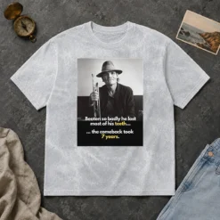 Nice Beaten So Badly He Lost Most Of His Teeth The Comeback Took 7 Years Washed T-Shirt