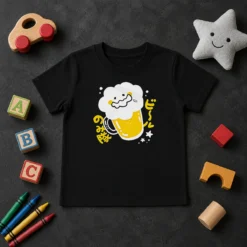 Nice Beer Drinking Squad Beer Character Kawaii Kids T-Shirt