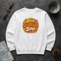 Nice Best Grandkids Ever Vintage Style Sweater