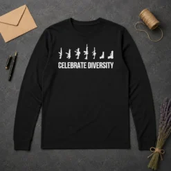 Nice Firearms Silhouette Weapons Collection Celebrate Diversity Gun Rights Long Sleeve Shirt
