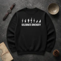 Nice Firearms Silhouette Weapons Collection Celebrate Diversity Gun Rights Sweater