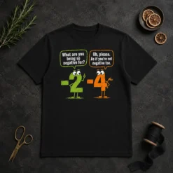 Nice Geek Math Numbers 2 Minus 4 Humor Joke