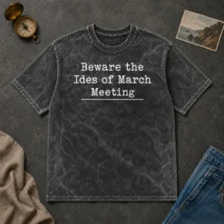 Nice Good Beware The Ides Of March Meeting washed t shirt in soft fabric with a faded vintage look
