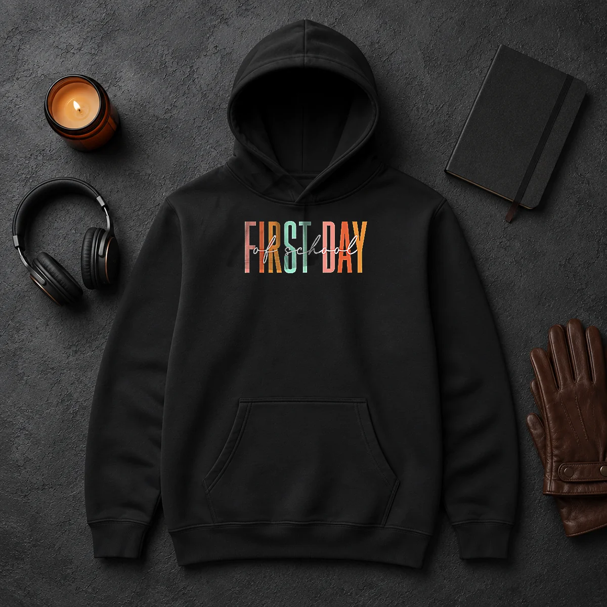 Nice Good First Day Of School Retro Typography Teacher Hoodie Nice Good First Day Of School Retro Typography Teacher Hoodie
