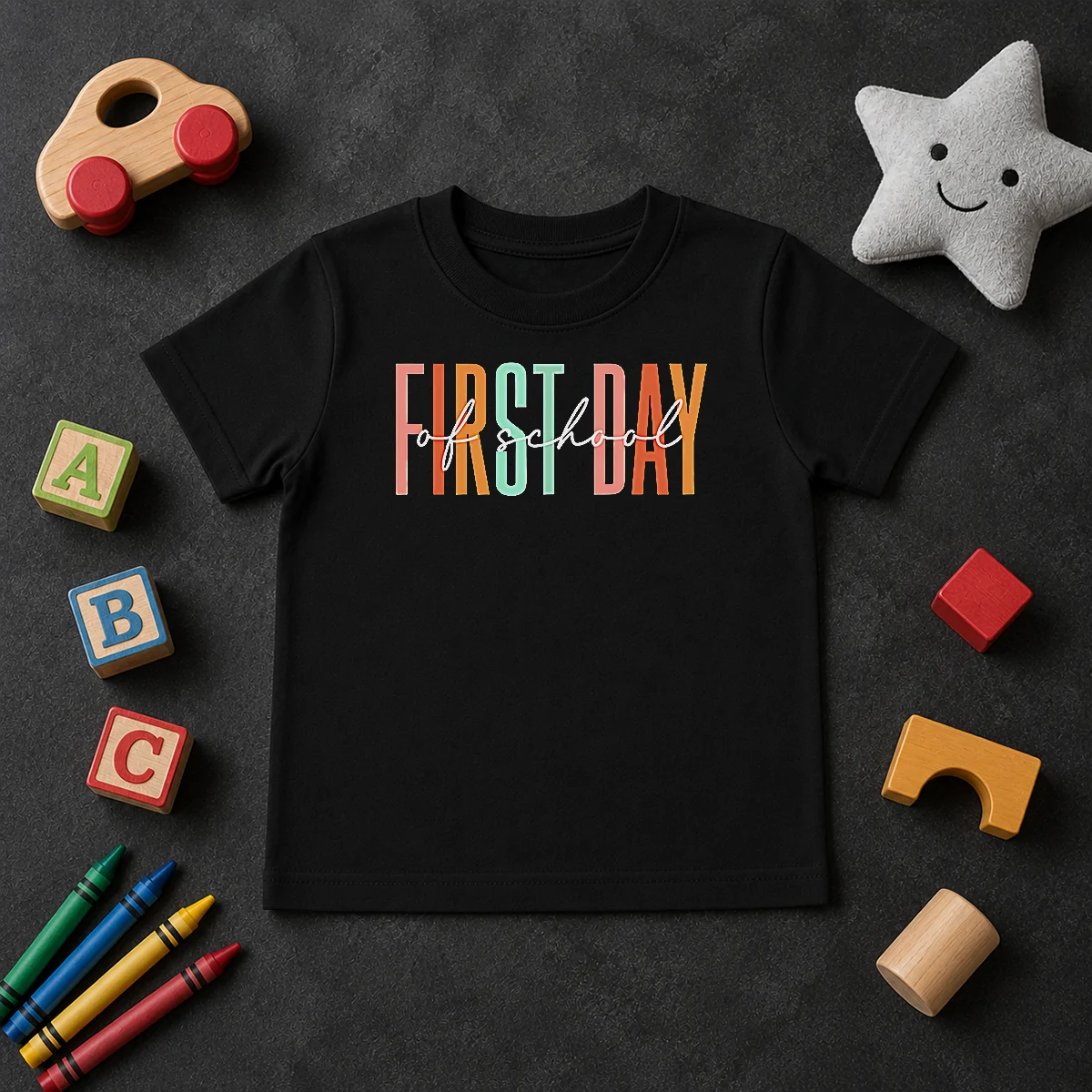 Nice Good First Day Of School Retro Typography Teacher Kids T Shirt Nice Good First Day Of School Retro Typography Teacher Kids T-Shirt
