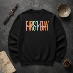 Nice Good First Day Of School Retro Typography Teacher Sweater