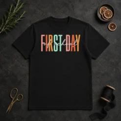 Nice Good First Day Of School Retro Typography Teacher