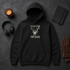Nice Hallowed Be Thy Gains Hoodie