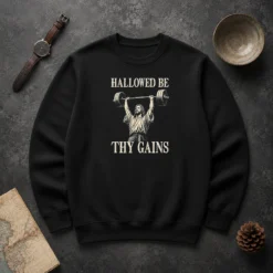 Nice Hallowed Be Thy Gains Sweater