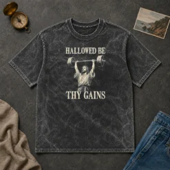 Nice Hallowed Be Thy Gains Washed T-Shirt