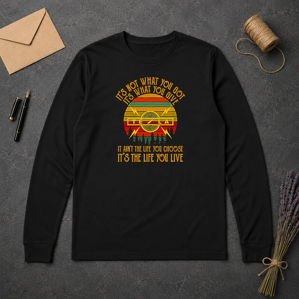 Nice It'S Not What You Got Its What You Give Tesla Long Sleeve Shirt Nice It'S Not What You Got Its What You Give Tesla Long Sleeve Shirt