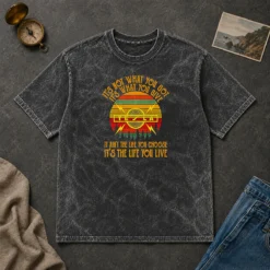Nice It'S Not What You Got Its What You Give Tesla washed t shirt in soft fabric with faded color effect
