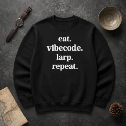 Nice Original Eat Vibecode Larp Repeat Sweater