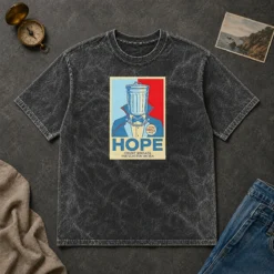 Official Count Binface For Clacton On Sea Hope Washed T-Shirt