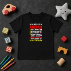 Official Dear Racists In America You Live On Is Native American Kids T-Shirt