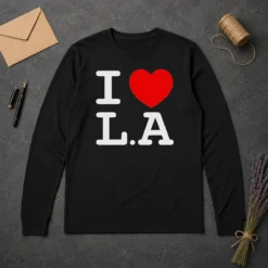 Official I Love LA Basic Long Sleeve Shirt