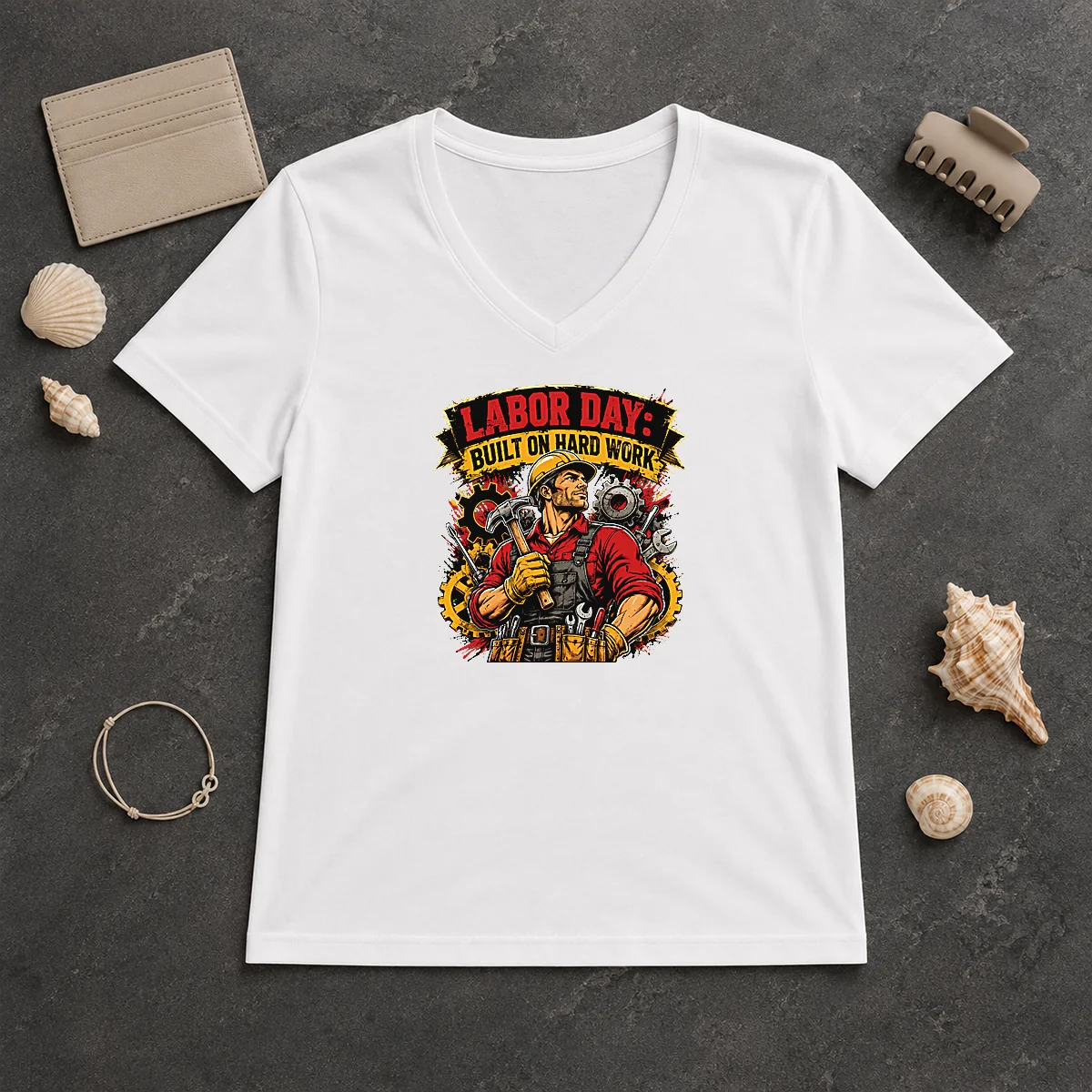 Official Labor Day Celebration Pride Worker V-Neck Shirt Official Labor Day Celebration Pride Worker V-Neck Shirt