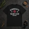 Official Minnesota Yacht Club Festival 2026 Badge t shirt in classic crew neck style with festival logo on front