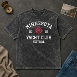 Official Minnesota Yacht Club Festival 2026 Badge Washed T-Shirt
