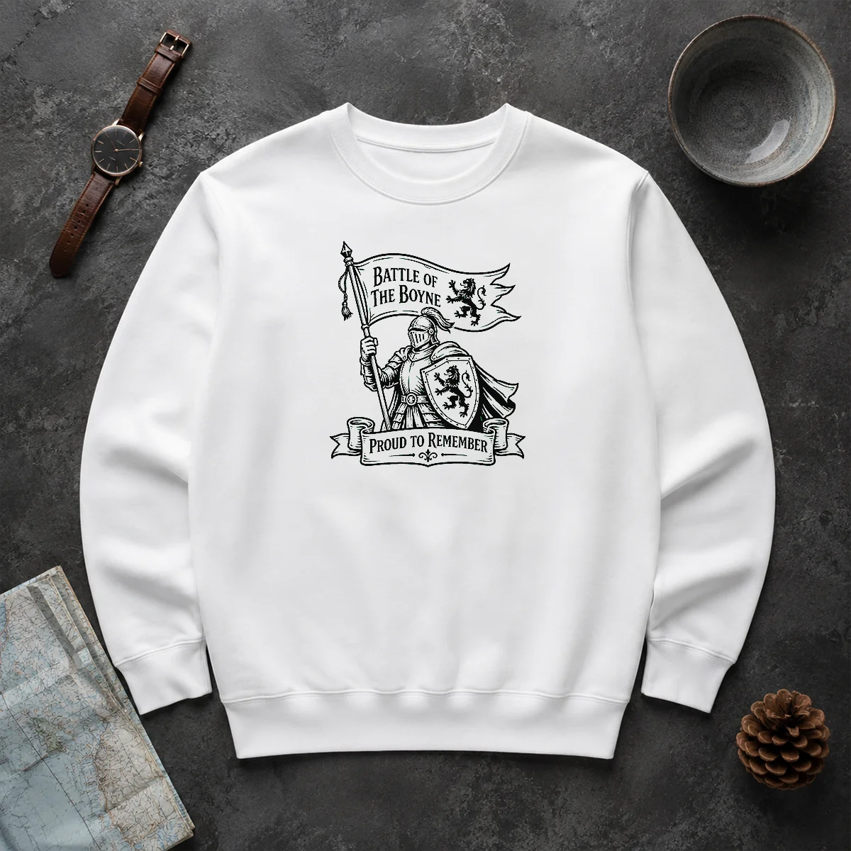 Official Nice Battle Of The Boyne Pride Line Art Sweater Official Nice Battle Of The Boyne Pride Line Art Sweater