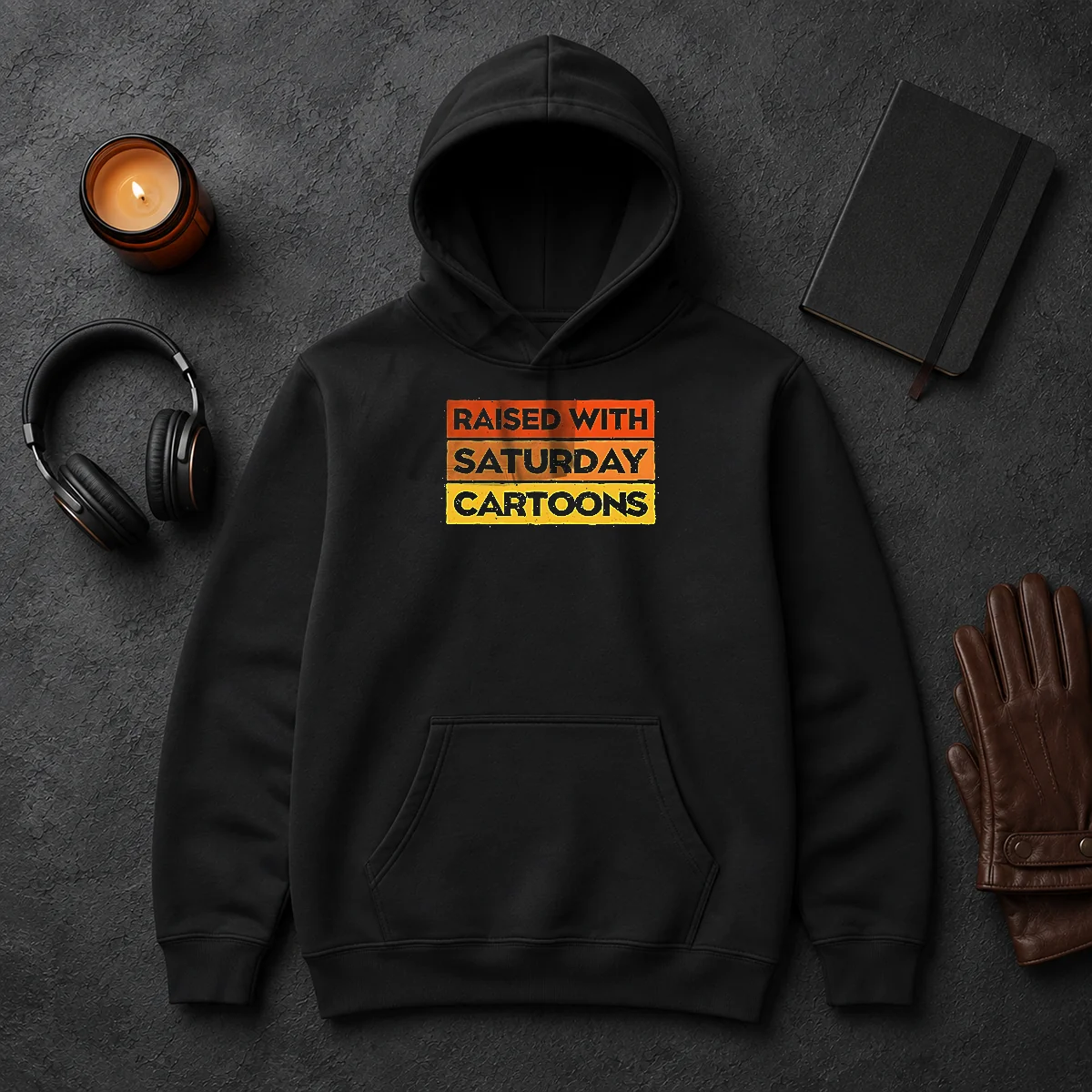 Official Raised With Saturday Cartoons Retro 90s Hoodie Official Raised With Saturday Cartoons Retro 90s Hoodie