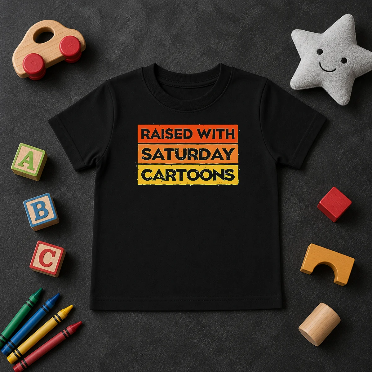Official Raised With Saturday Cartoons Retro 90s Kids T Shirt Official Raised With Saturday Cartoons Retro 90s Kids T-Shirt