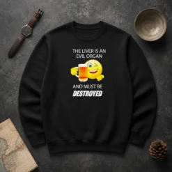 Official The Liver Is An Evil Organ And Must Be Destroyed Sweater