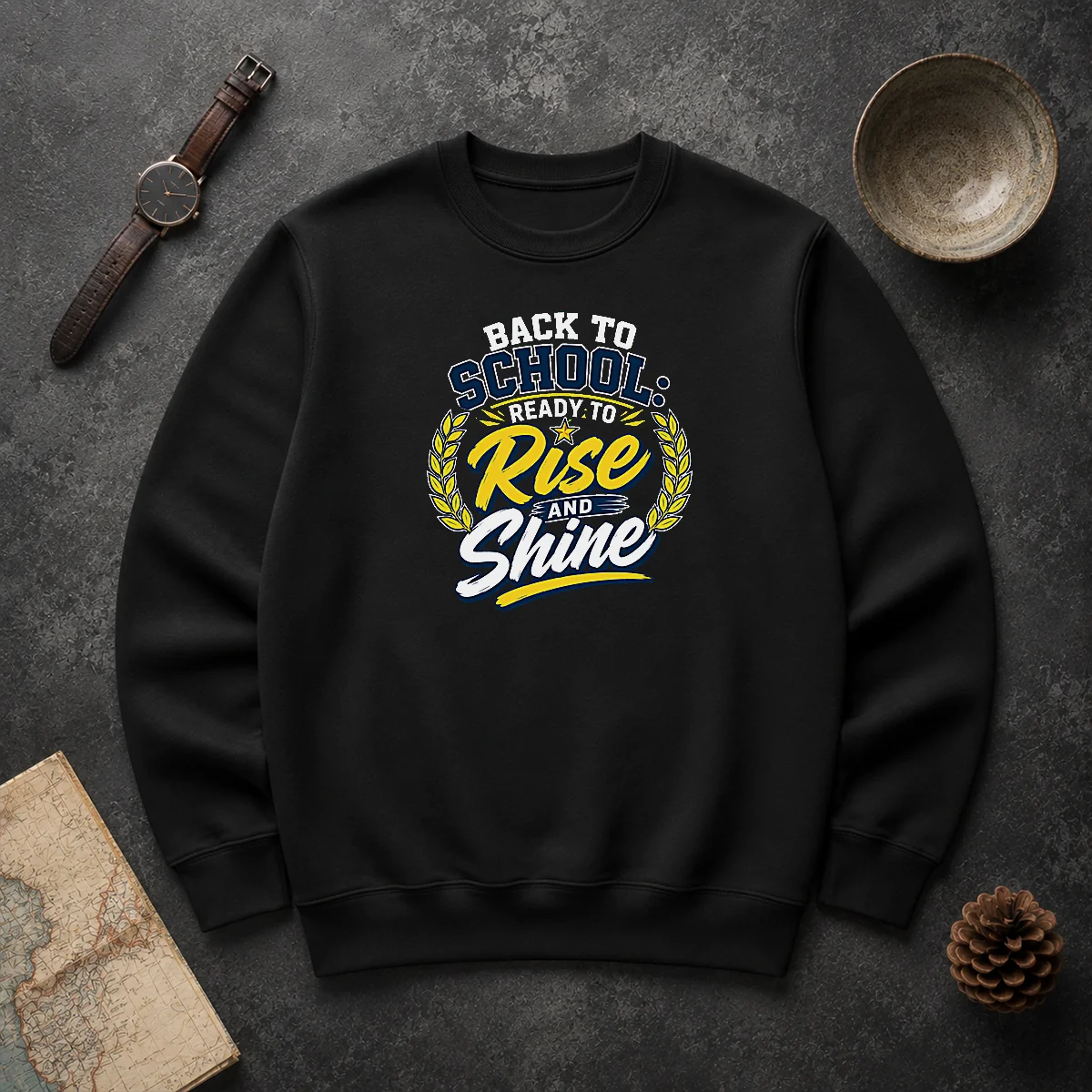 Original Back To School Typography Motivated Students Sweater Original Back To School Typography Motivated Students Sweater