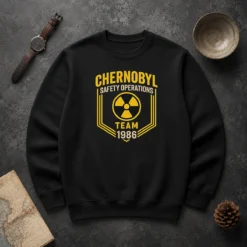 Original Chernobyl Safety Team 1986 Front And Back Printed Geek Sweater