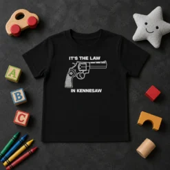 Original Hot It'S The Law In Kennesaw Gun Revolver Kids T-Shirt