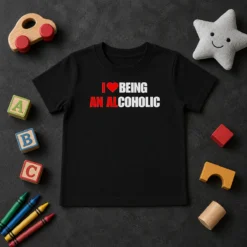 Original I Love Being An Alcoholic Kids T-Shirt