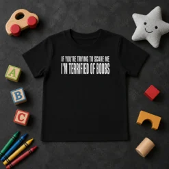 Original I'M Terrified Of Boobs Kids T-Shirt