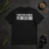 Original I'M Terrified Of Boobs t shirt in classic black, featuring bold white text on front