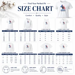Size chart for Original Liberia Free Since 1847 with measurements in inches and centimeters