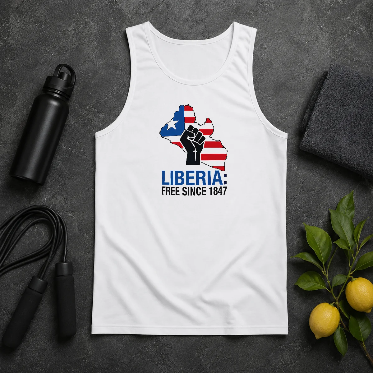 Original Liberia Free Since 1847 Tank Top Original Liberia Free Since 1847 Tank Top