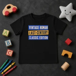 Original Official Vintage Human Last Century Classic Edition Kids T-Shirt