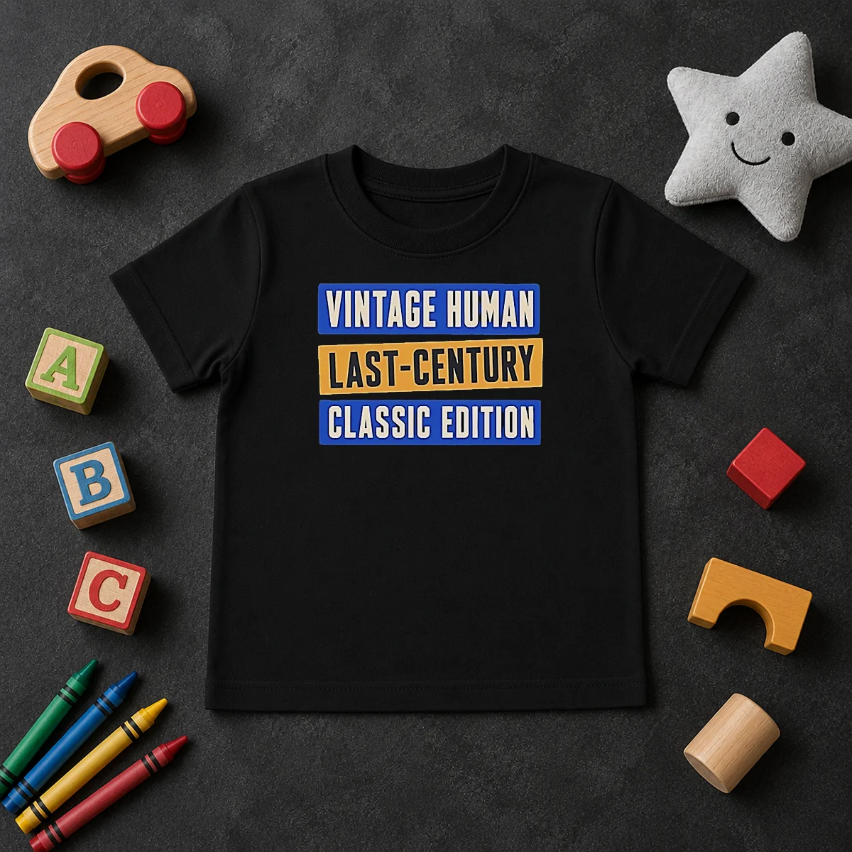 Original Official Vintage Human Last Century Classic Edition Kids T Shirt Original Official Vintage Human Last Century Classic Edition Kids T-Shirt