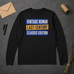 Original Official Vintage Human Last Century Classic Edition Long Sleeve Shirt
