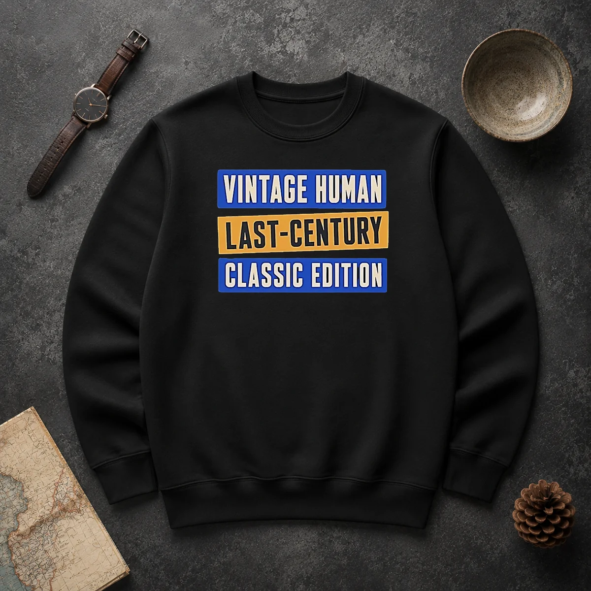 Original Official Vintage Human Last Century Classic Edition Sweater Original Official Vintage Human Last Century Classic Edition Sweater