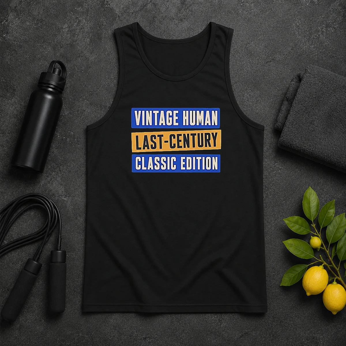 Original Official Vintage Human Last Century Classic Edition Tank Top Original Official Vintage Human Last Century Classic Edition Tank Top