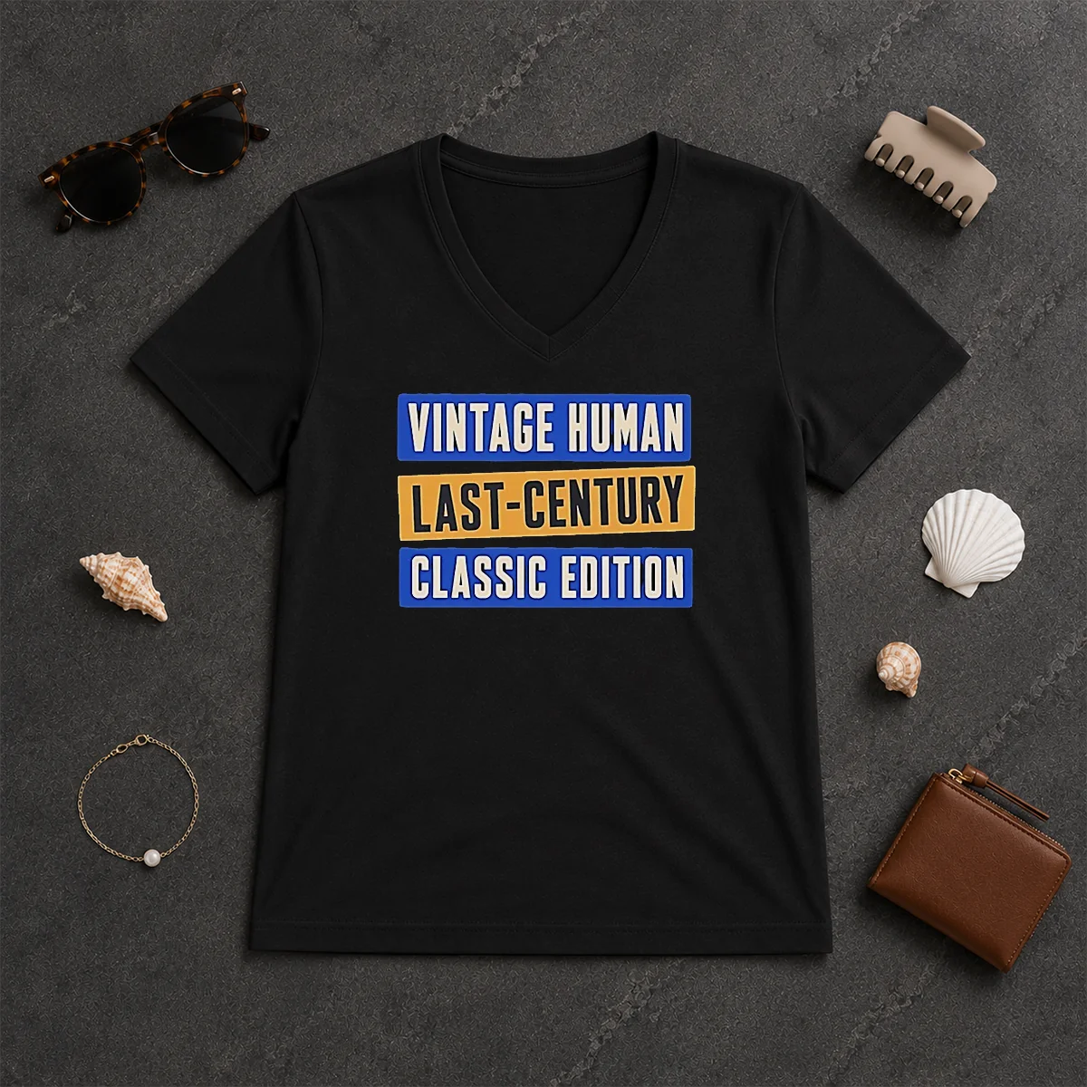 Original Official Vintage Human Last Century V-Neck Shirt Original Official Vintage Human Last Century V-Neck Shirt