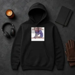 Original Official Why Couldn'T I Have Been Born Girl Everything Is So Confusing Somehow Hoodie in black with front pocket and drawstring hood