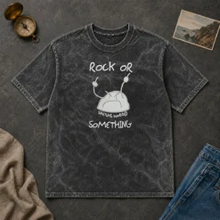 Original Rock Or Something Sketchs World Angry Rock Washed T-Shirt