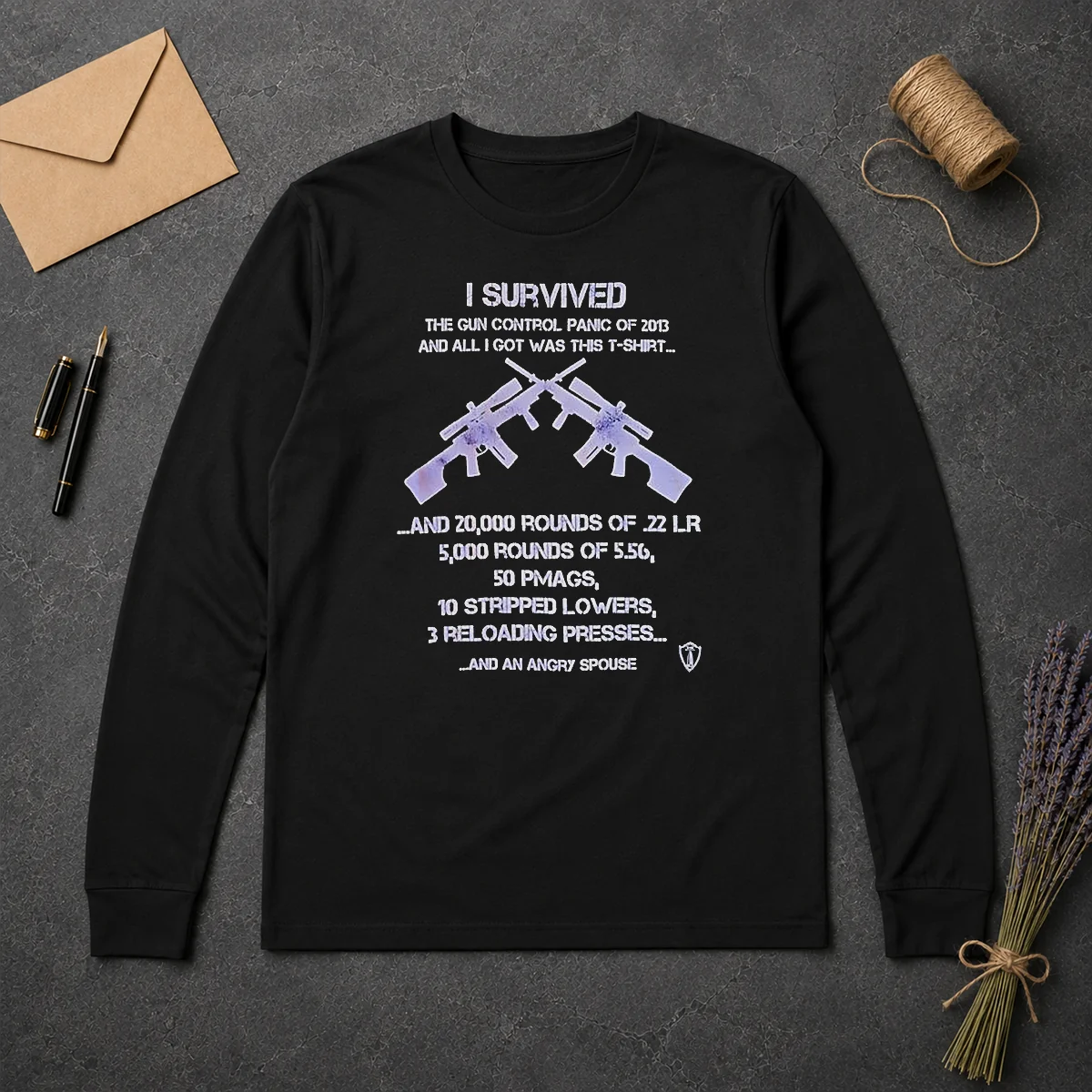 Original Top I Survived The Gun Control Panic Of 2013 Long Sleeve Shirt Original Top I Survived The Gun Control Panic Of 2013 Long Sleeve Shirt