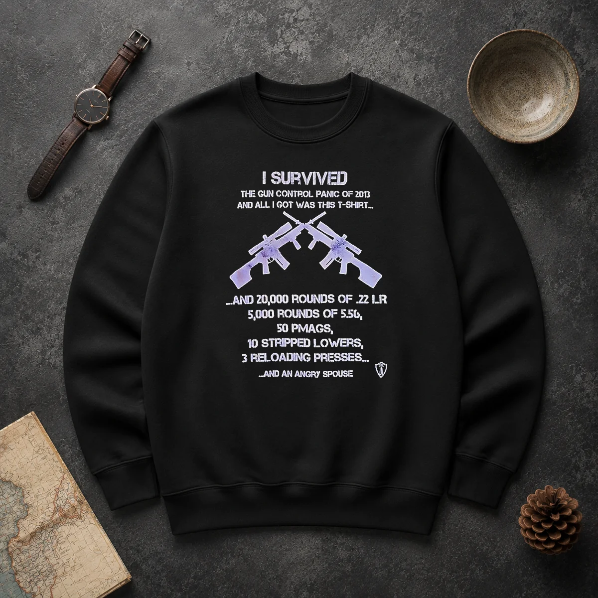 Original Top I Survived The Gun Control Panic Of 2013 Sweater Original Top I Survived The Gun Control Panic Of 2013 Sweater