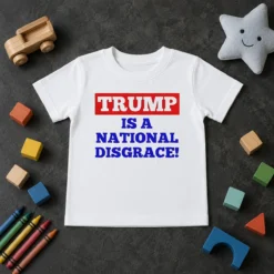 Original Trump Is A National Disgrace Political Protest Kids T-Shirt