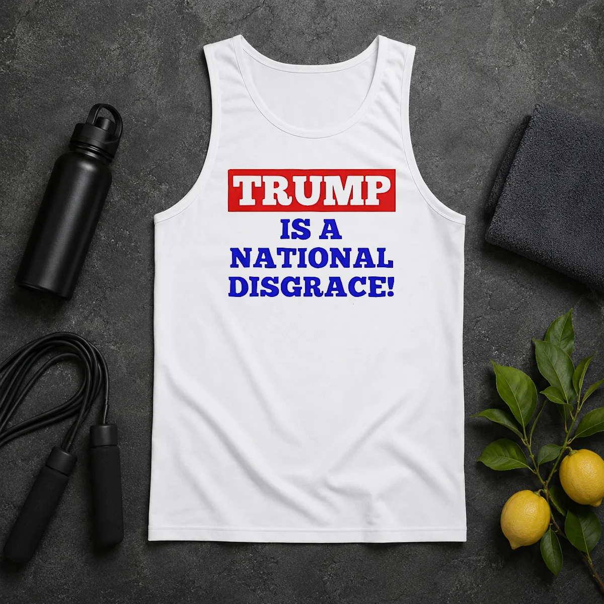 Original Trump Is A National Disgrace Political Protest Tank Top Original Trump Is A National Disgrace Political Protest Tank Top
