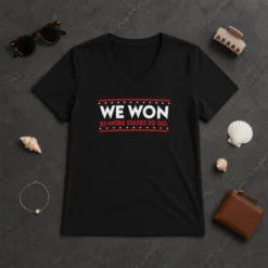 Original We Won 23 More States To Go V-Neck Shirt