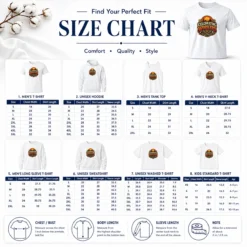 Size chart for Premium Celebrating Workers Labour Day Western Vintage showing measurements in inches and cm