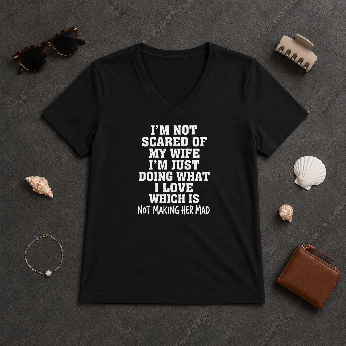 Premium I'M Not Scared Of My V-Neck Shirt Premium I'M Not Scared Of My V-Neck Shirt